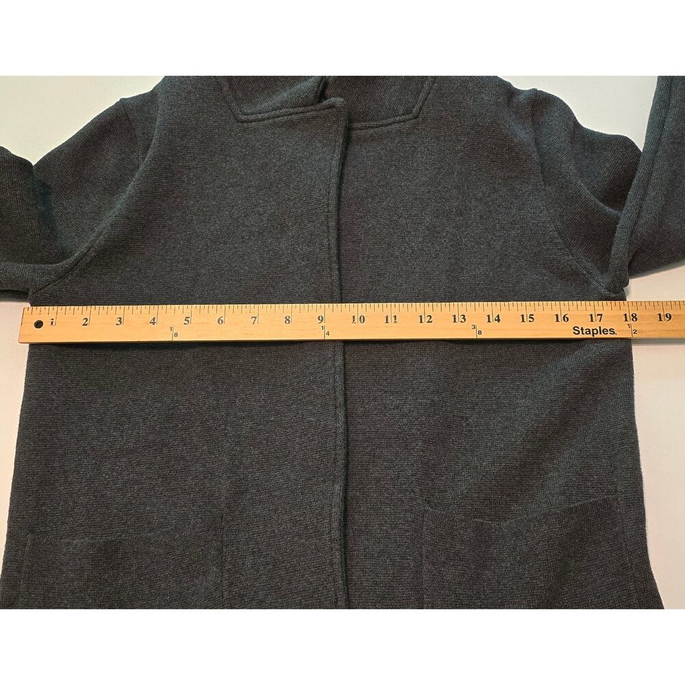 Quince 100% Organic Cotton Knit Blazer Womens Size XS Gray Open Front NWOT - Picture 7 of 8